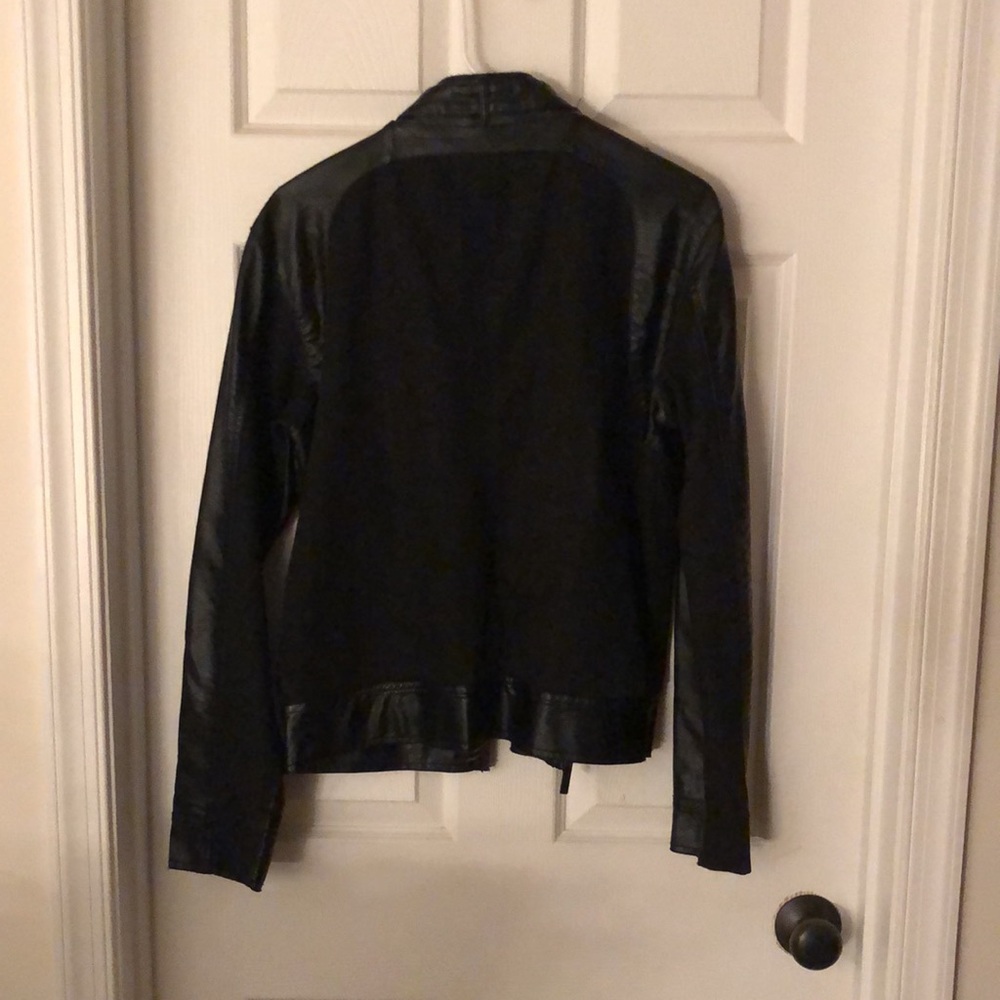 Two-Texture Black Members Only Jacket (Small) - Picture 3 of 3